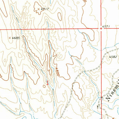 United States Geological Survey Elaine Draw, WY (1961, 24000-Scale) digital map