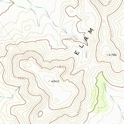 United States Geological Survey Elam Mountain, TX (1972, 24000-Scale) digital map