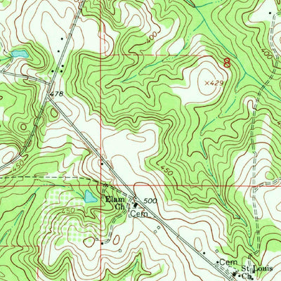 United States Geological Survey Elamville, AL (1969, 24000-Scale) digital map