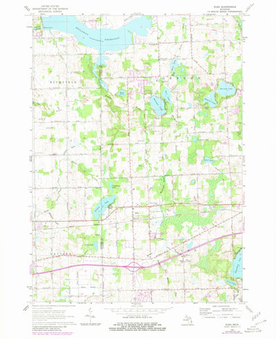 United States Geological Survey Elba, MI (1963, 24000-Scale) digital map