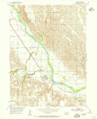 United States Geological Survey Elba, NE (1953, 24000-Scale) digital map