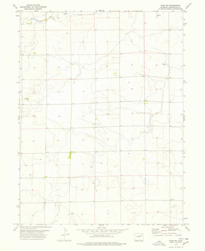 United States Geological Survey Elba NE, CO (1977, 24000-Scale) digital map