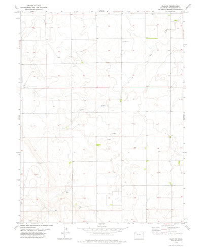 United States Geological Survey Elba SE, CO (1977, 24000-Scale) digital map