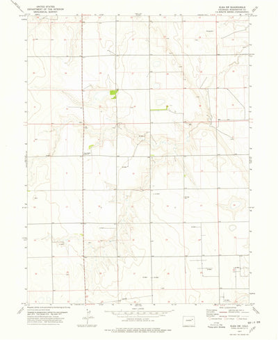 United States Geological Survey Elba SW, CO (1977, 24000-Scale) digital map