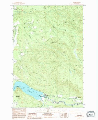 United States Geological Survey Elbe, WA (1987, 24000-Scale) digital map