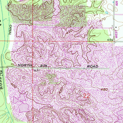 United States Geological Survey Elberfeld, IN (1961, 24000-Scale) digital map