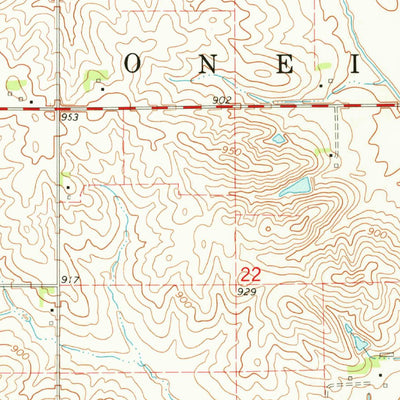 United States Geological Survey Elberon, IA (1971, 24000-Scale) digital map