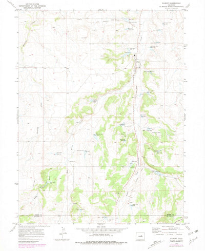United States Geological Survey Elbert, CO (1970, 24000-Scale) digital map