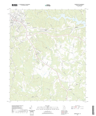 United States Geological Survey Elberton East, GA (2020, 24000-Scale) digital map