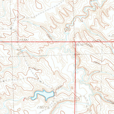 United States Geological Survey Elbon, SD (1983, 24000-Scale) digital map
