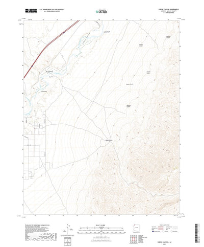 United States Geological Survey Elbow Canyon, AZ (2021, 24000-Scale) digital map