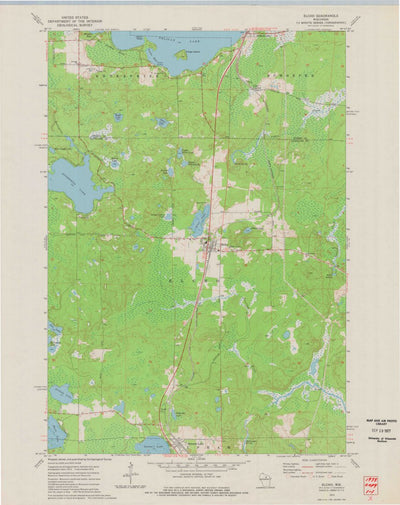 United States Geological Survey Elcho, WI (1973, 24000-Scale) digital map