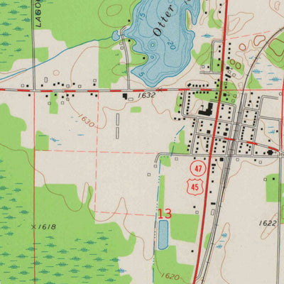 United States Geological Survey Elcho, WI (1973, 24000-Scale) digital map