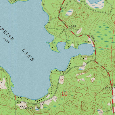 United States Geological Survey Elcho, WI (1973, 24000-Scale) digital map