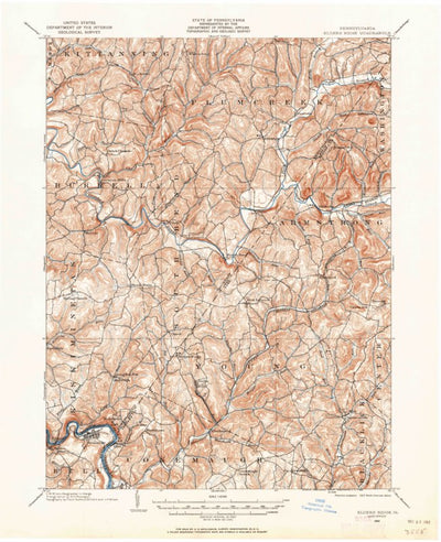 United States Geological Survey Elders Ridge, PA (1902, 62500-Scale) digital map