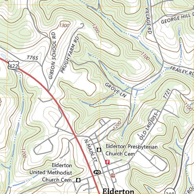 United States Geological Survey Elderton, PA (2023, 24000-Scale) digital map