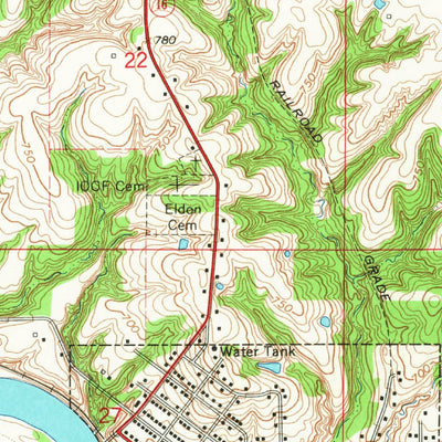 United States Geological Survey Eldon, IA (1965, 24000-Scale) digital map