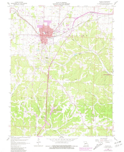 United States Geological Survey Eldon, MO (1959, 24000-Scale) digital map