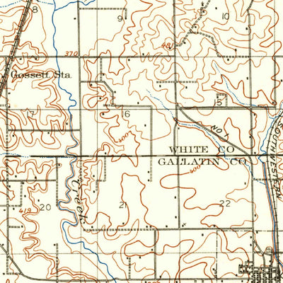 United States Geological Survey Eldorado, IL (1905, 62500-Scale) digital map