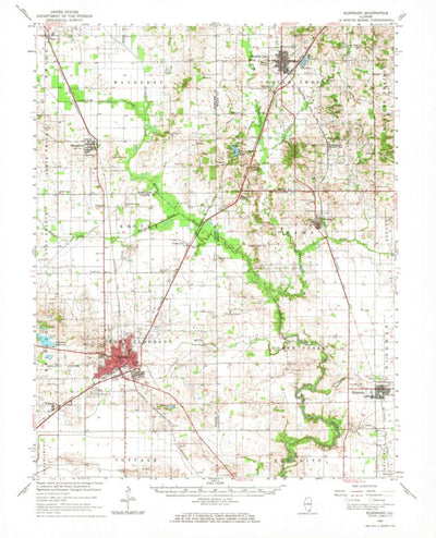 United States Geological Survey Eldorado, IL (1963, 62500-Scale) digital map