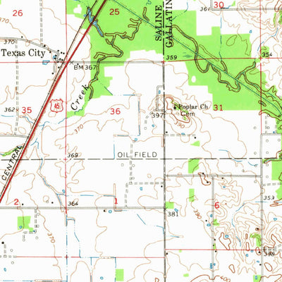 United States Geological Survey Eldorado, IL (1963, 62500-Scale) digital map
