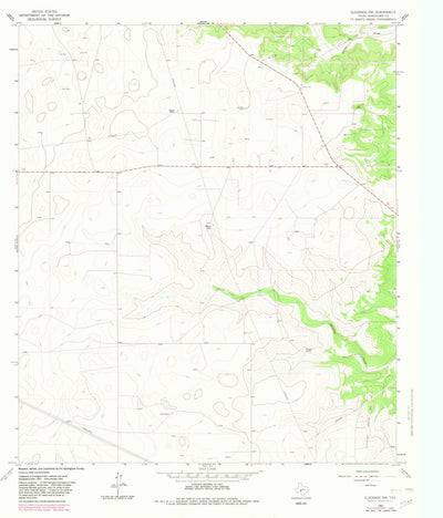 United States Geological Survey Eldorado NW, TX (1964, 24000-Scale) digital map