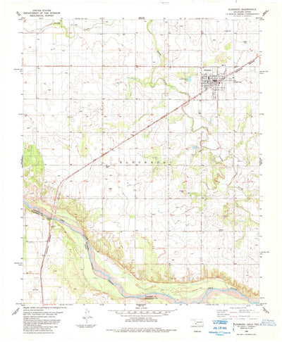 United States Geological Survey Eldorado, OK-TX (1984, 24000-Scale) digital map