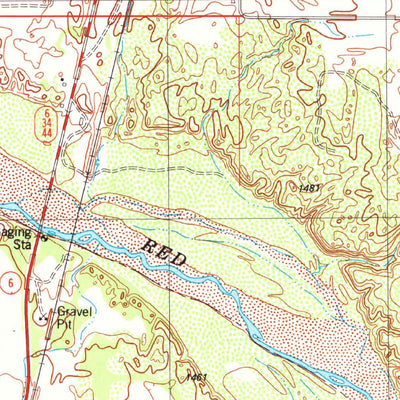 United States Geological Survey Eldorado, OK-TX (1984, 24000-Scale) digital map