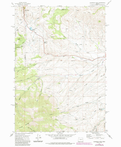 United States Geological Survey Eldorado Pass, OR (1972, 24000-Scale) digital map