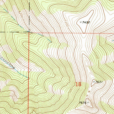 United States Geological Survey Eldorado Pass, OR (1972, 24000-Scale) digital map