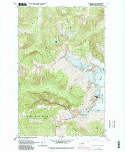 United States Geological Survey Eldorado Peak, WA (1963, 24000-Scale) digital map