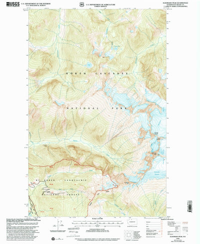 United States Geological Survey Eldorado Peak, WA (1999, 24000-Scale) digital map