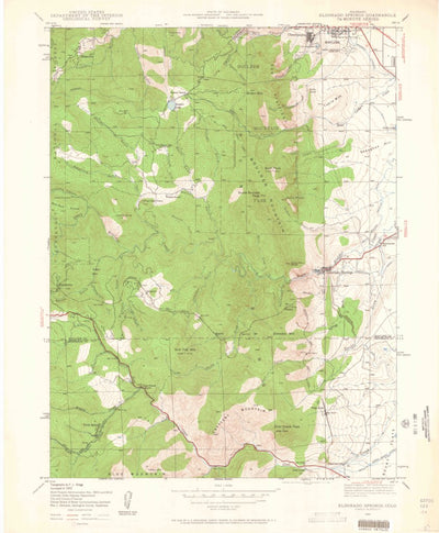 United States Geological Survey Eldorado Springs, CO (1942, 24000-Scale) digital map