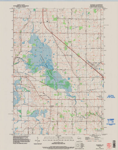 United States Geological Survey Eldorado, WI (1992, 24000-Scale) digital map