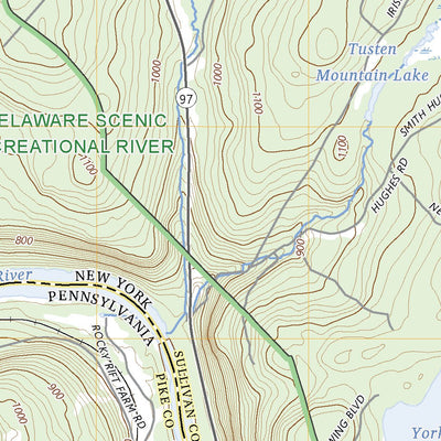 United States Geological Survey Eldred, NY (2023, 24000-Scale) digital map