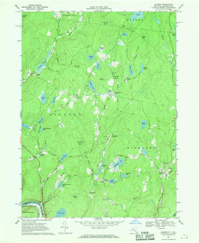 United States Geological Survey Eldred, NY-PA (1967, 24000-Scale) digital map