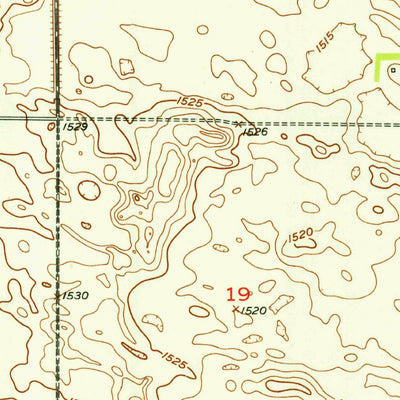 United States Geological Survey Eldridge, ND (1952, 24000-Scale) digital map
