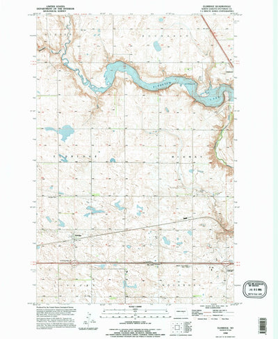 United States Geological Survey Eldridge, ND (1990, 24000-Scale) digital map