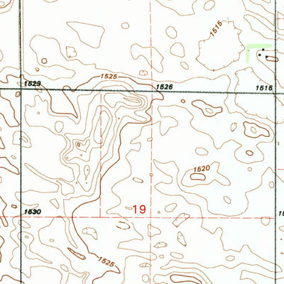 United States Geological Survey Eldridge, ND (1990, 24000-Scale) digital map