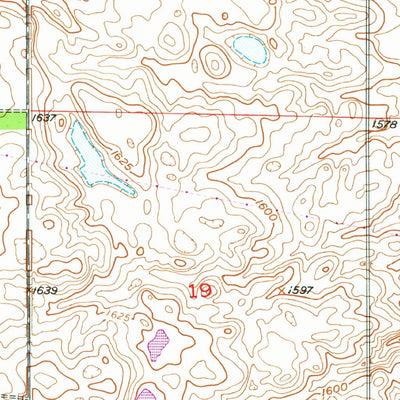 United States Geological Survey Eldridge NW, ND (1951, 24000-Scale) digital map