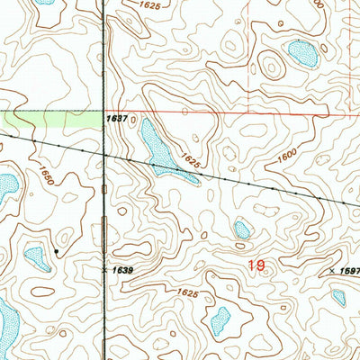 United States Geological Survey Eldridge NW, ND (1990, 24000-Scale) digital map