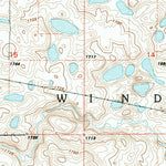 United States Geological Survey Eldridge NW, ND (1990, 24000-Scale) digital map