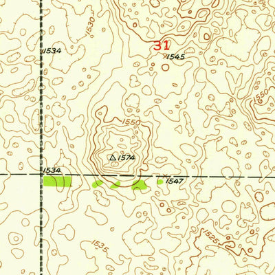 United States Geological Survey Eldridge SE, ND (1951, 24000-Scale) digital map