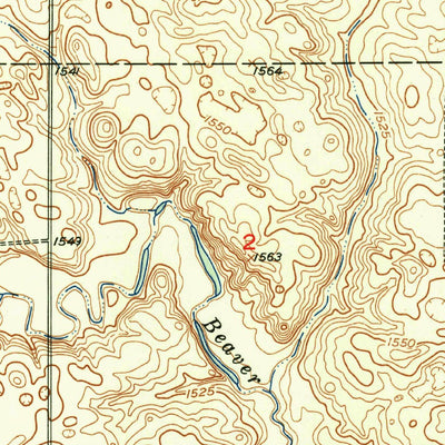 United States Geological Survey Eldridge SE, ND (1951, 24000-Scale) digital map