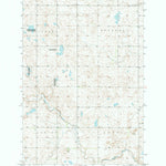 United States Geological Survey Eldridge SE, ND (1990, 24000-Scale) digital map
