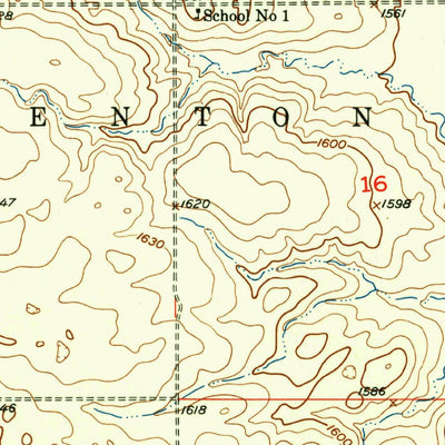 United States Geological Survey Eldridge SW, ND (1952, 24000-Scale) digital map