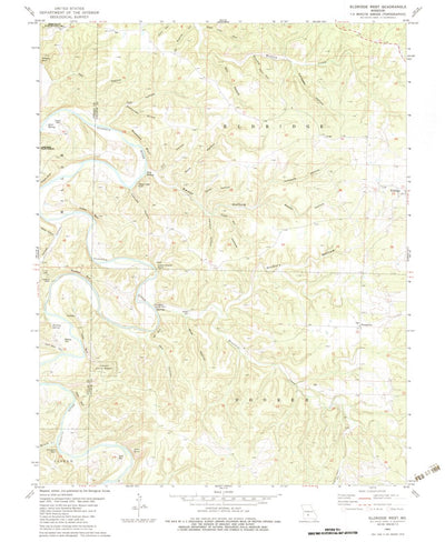 United States Geological Survey Eldridge West, MO (1982, 24000-Scale) digital map