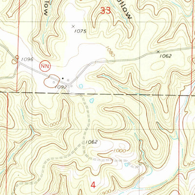 United States Geological Survey Eldridge West, MO (1982, 24000-Scale) digital map