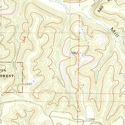 United States Geological Survey Eldridge West, MO (1982, 24000-Scale) digital map