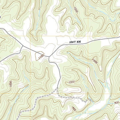 United States Geological Survey Eldridge West, MO (2021, 24000-Scale) digital map
